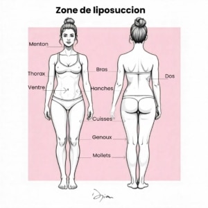 Zones de liposuccion