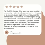 Avis Elodie P opérée par Dr Jérémy Djian