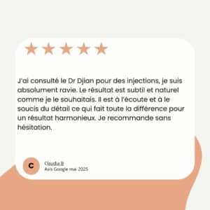 Avis injection 2 Dr Djian