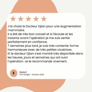 Testimonial Breast augmentation