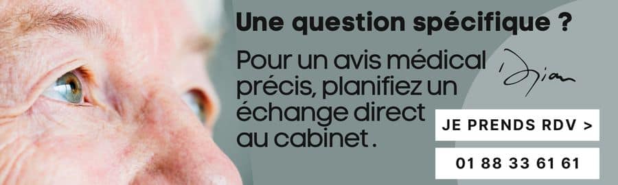 Bannière une question spécifique sur prix blepharoplastie