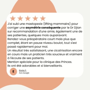 Avis Google Elodie P